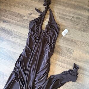 Windsor Brown Maxi Dress
